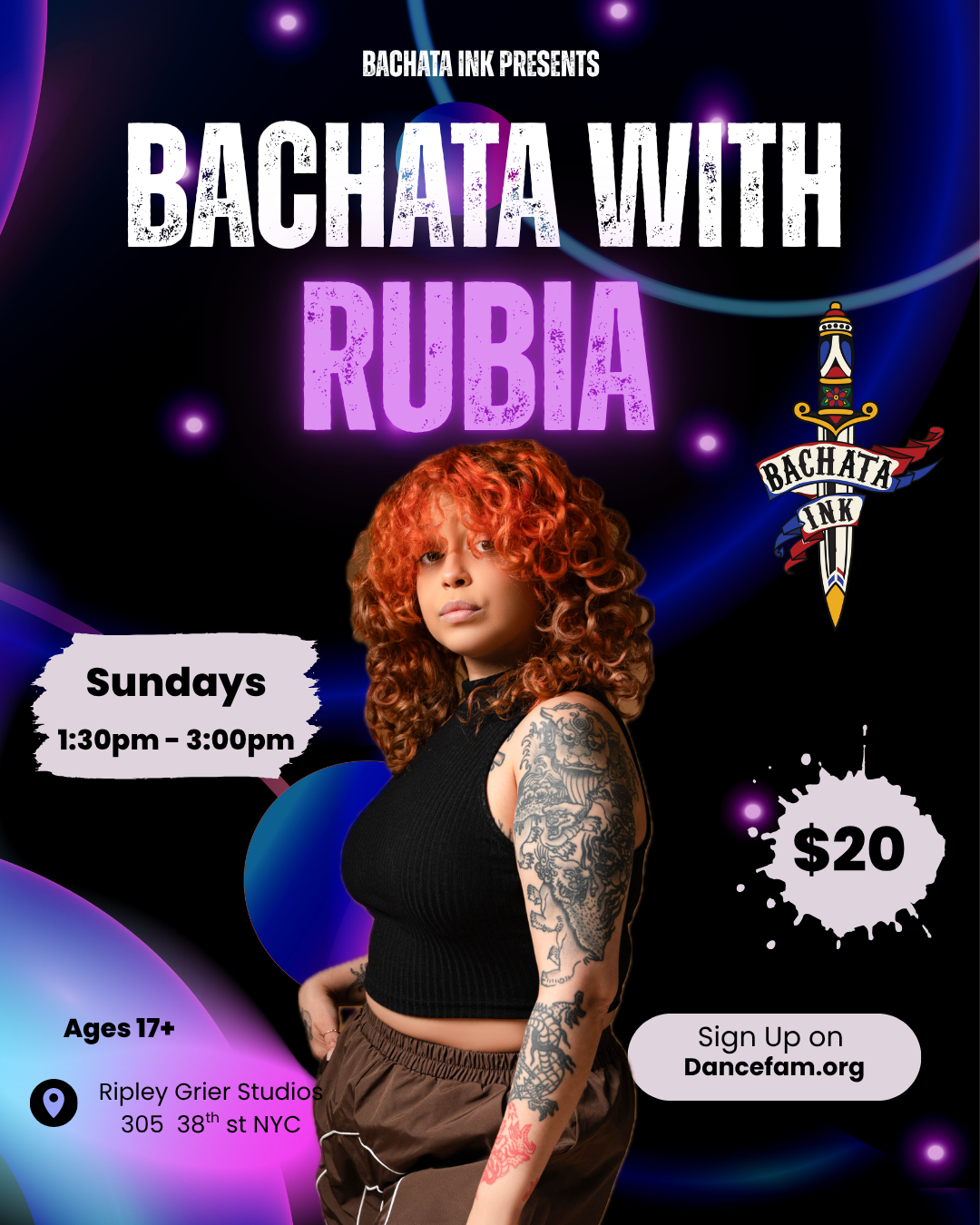 Bachata with Rubia (Adv. Beg/ Int ) 